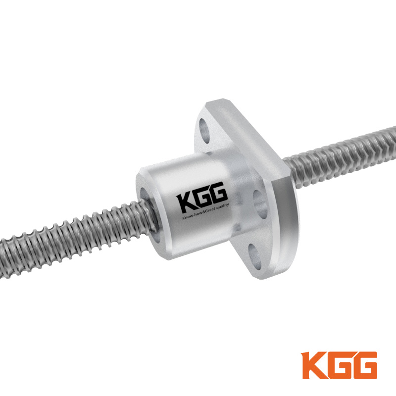 KGG gwo plon Miniature gwo vitès entegre woulo frèt solid boul vis GT S55C SCM415H dire lontan