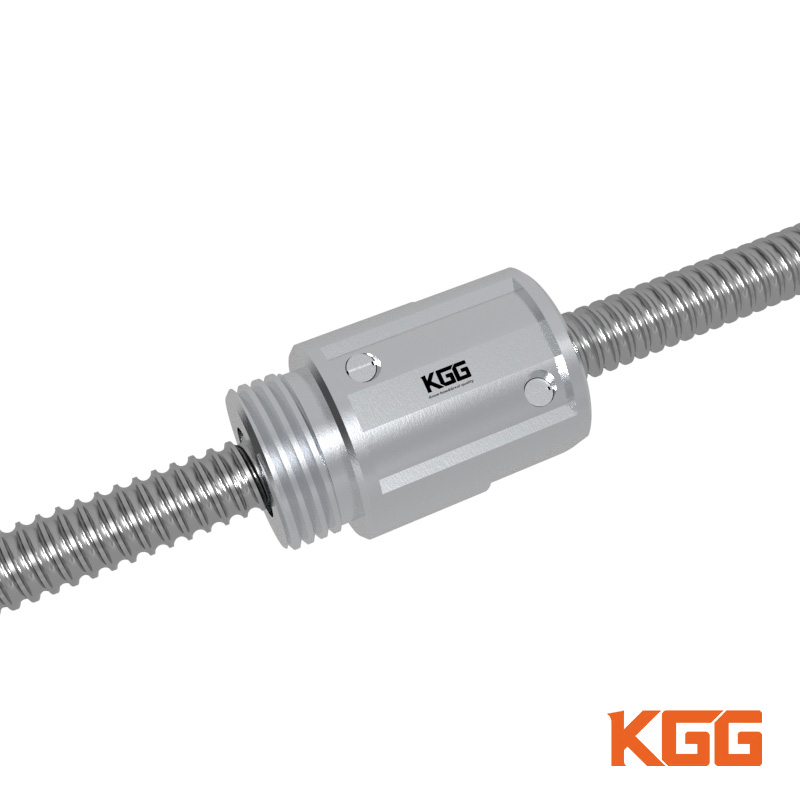 KGG Large Pitch High Speed Single Nut Rolled Ball Screw with M-thread GLR made in China C5 C7 in stock ballscrews