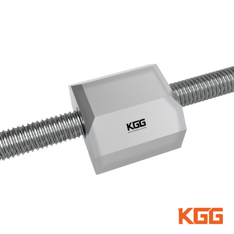 KGG Miniature high-efficiency Precision rolled Ball Screw ballscrew High lead High Load High Speed Square Single Nut FXM Precision Ball Screw Linear Actuator Factory Outlet
